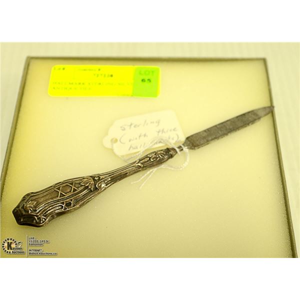 HALLMARK STERLING SILVER  ANTIQUE FILE