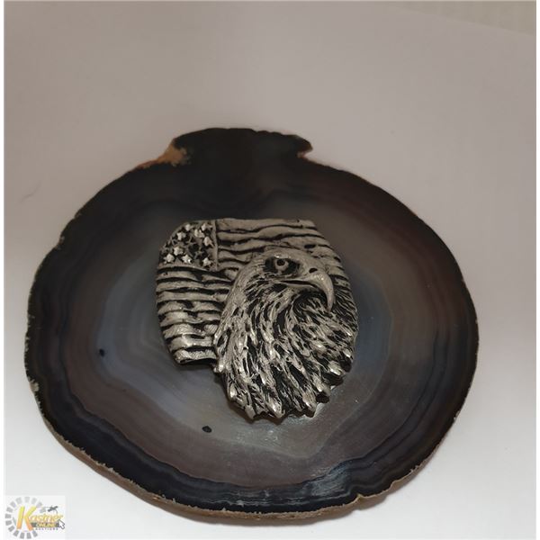 CUT GEODE 4 1/4 INCH DIAMETER WITH