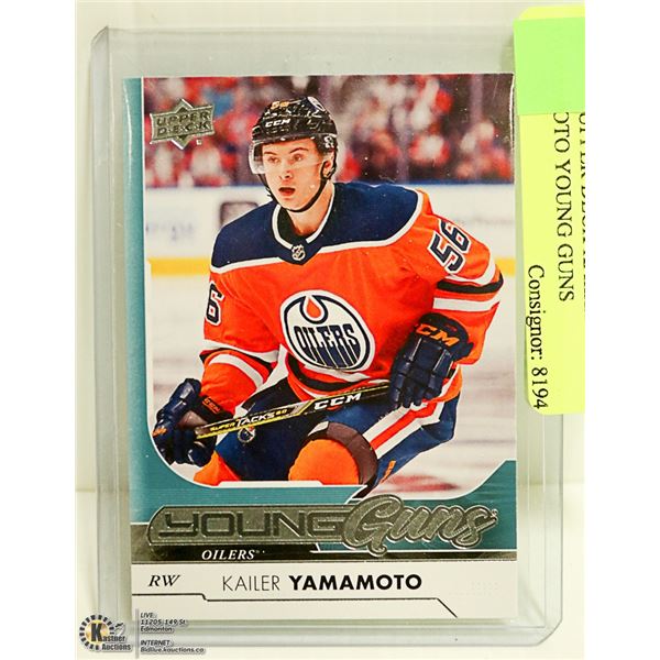 2017 - 18 UPPER DECK KAILER YAMAMOTO YOUNG GUNS