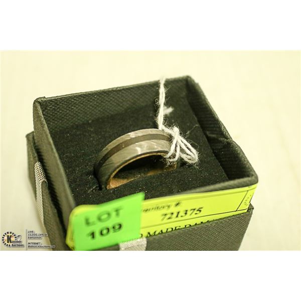 NEW. HAND MADE DAMASCUS STEEL RING