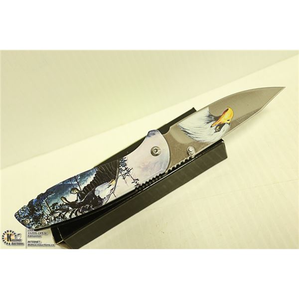 NEW EAGLE THEMED FOLDING KNIFE