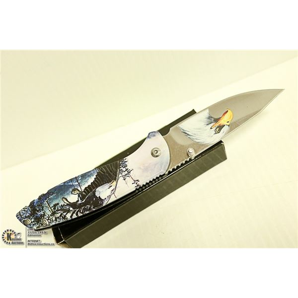 NEW EAGLE THEMED FOLDING KNIFE