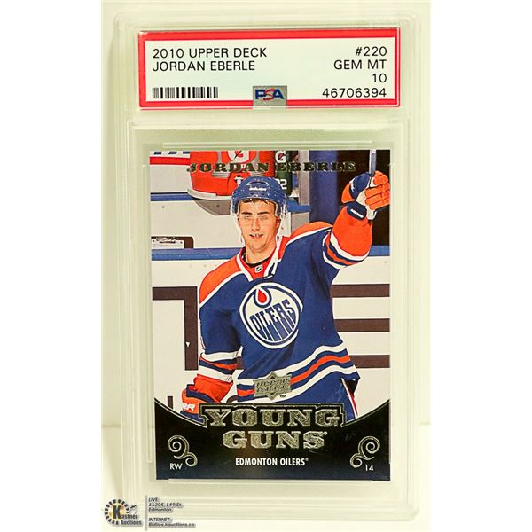 2010 - 11 UPPER DECK JORDAN EBERLE YOUNG GUNS