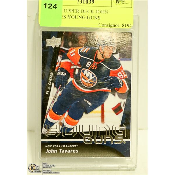 2009 - 10 UPPER DECK JOHN TAVARES YOUNG GUNS