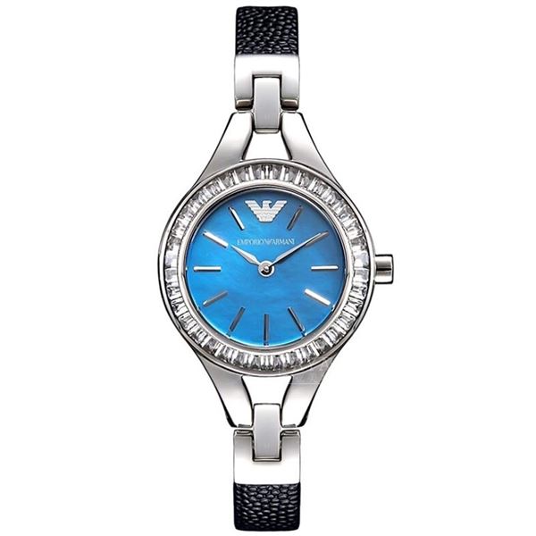 NEW ARMANI CLASSIC WATCH M-OF-PEARL DIAL MSRP $403