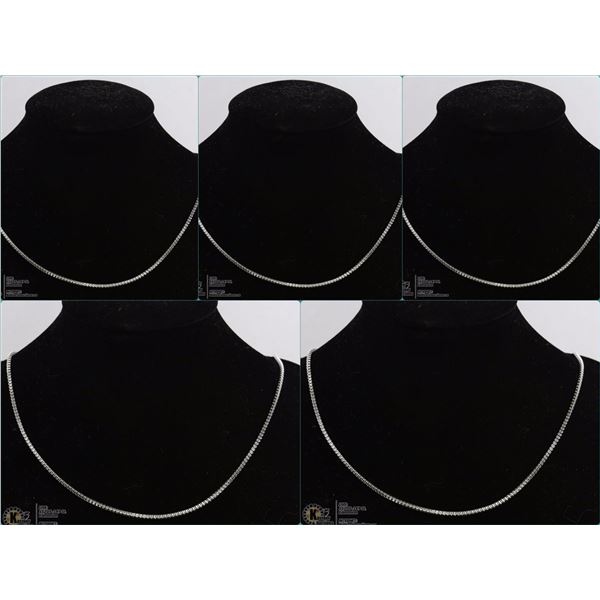 LOT OF 5 22" ROPE CHAINS