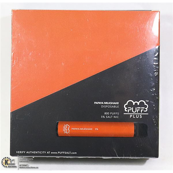 BOX WITH 10 PUFFS PLUS E-CIGARETTES ON CHOICE