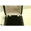 Image 1 : STERLING SILVER .50 CT CZ DIAMOND EARRINGS