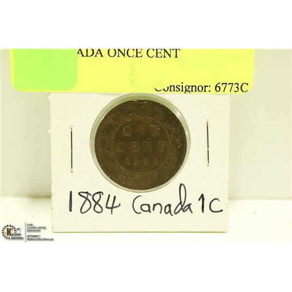 1884 CANADIAN ONCE CENT
