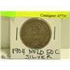 Image 1 : 1904 NFLD SILVER 50 CENT COIN