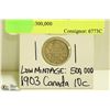 Image 1 : 1903 CANADIAN 10 CENT COIN MINTAGE:300,000