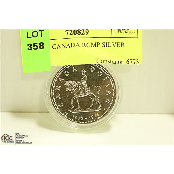 1873 1973 CANADIAN RCMP SILVER DOLLAR