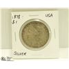 Image 1 : 1878 USA SILVER MORGAN $1 DOLLAR COIN