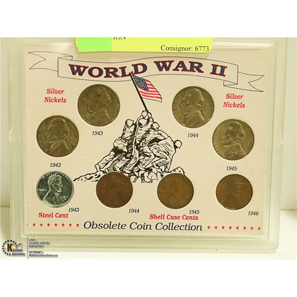 WORLD WAR II USA OBSOLETE COIN COLLECTION