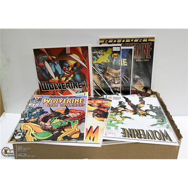 BOX WITH OVER 70 WOLVERINE COMICS