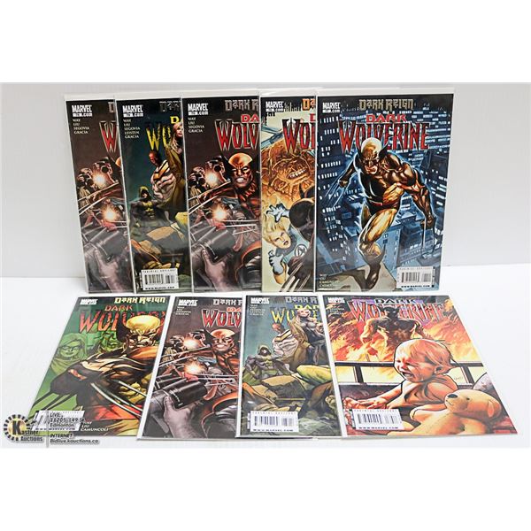 MARVEL COMICS DARK WOLVERINE LOT OF 9