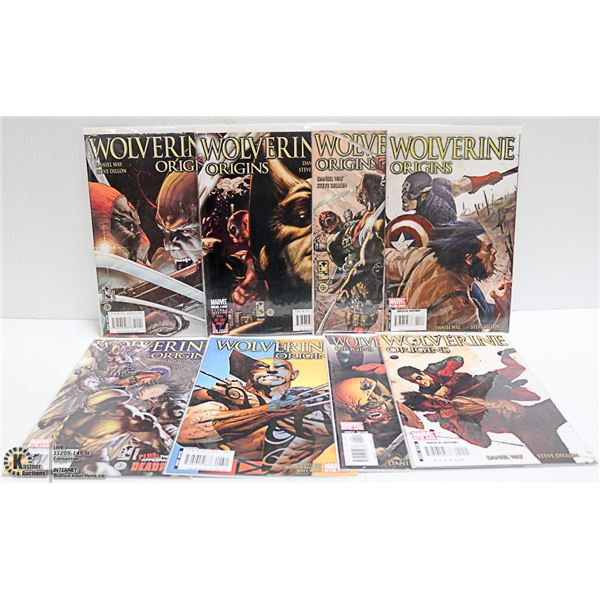 MARVEL COMICS WOLVERINE ORIGINS LOT OF 9