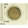 Image 1 : 1939 CANADIAN SILVER $1 DOLLAR COIN