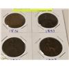 Image 1 : 1876, 1897, 1901 & 1903 VINTAGE ENGLISH CENTS