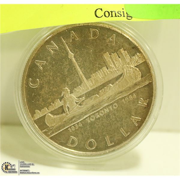 1984 TORONTO SILVER DOLLAR