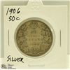 Image 1 : 1906 CANADIAN SILVER 50 CENT COIN