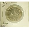 Image 1 : 1936 CANADIAN SILVER $1 DOLLAR COIN
