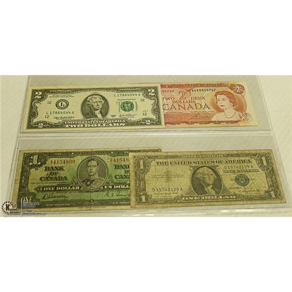 ASSORTED USA  AND CANADIAN NOTES