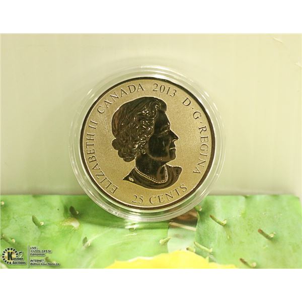 2013 CANADIAN 50 CENT PRICKLY PEAR CACTUS