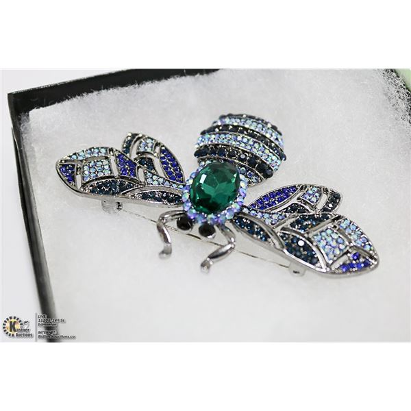 RHINESTONE WASP BROOCH