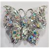 Image 1 : RHINESTONE BUTTERFLY BROOCH