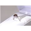 Image 2 : 50) PLATINUM BROWN DIAMOND RING.