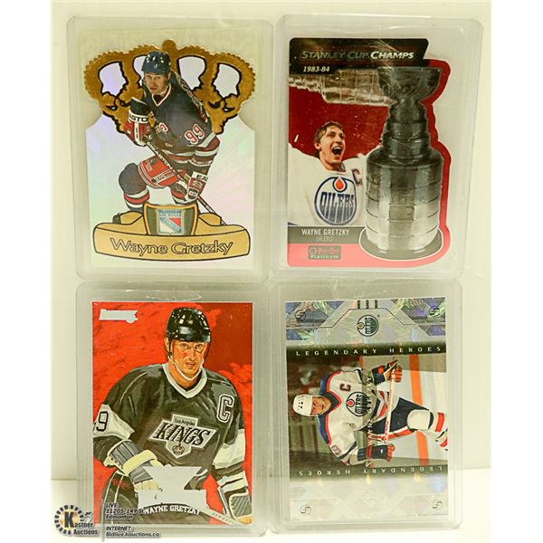 4 WAYNE GRETZKY INSERT CARDS
