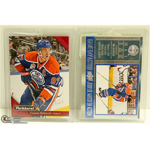 2 CONNOR MCDAVID CARDS