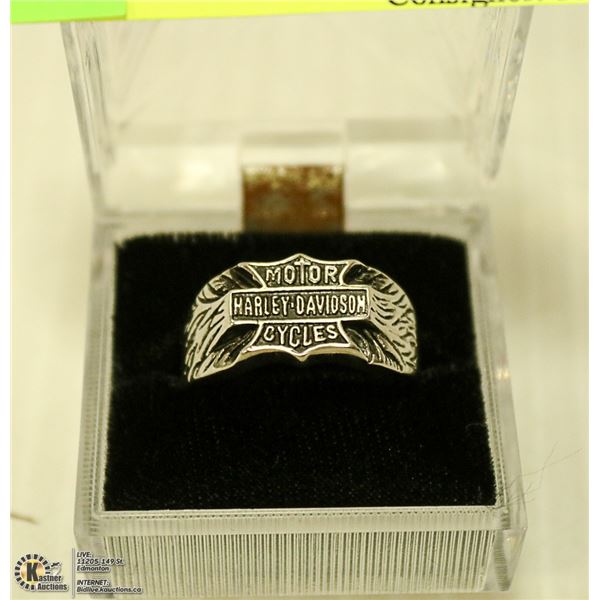 HARLEY DAVDSON EMBLEM RING SIZE 13