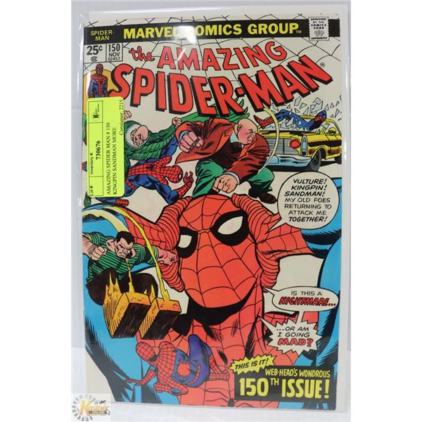 AMAZING SPIDER MAN # 150 KINGPIN SANDMAN MORE