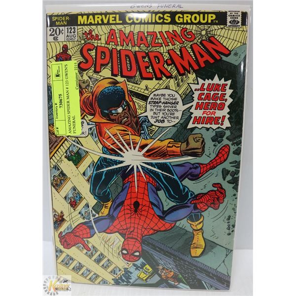 AMAZING SPIDER MAN # 123 GWEN'S FUNERAL