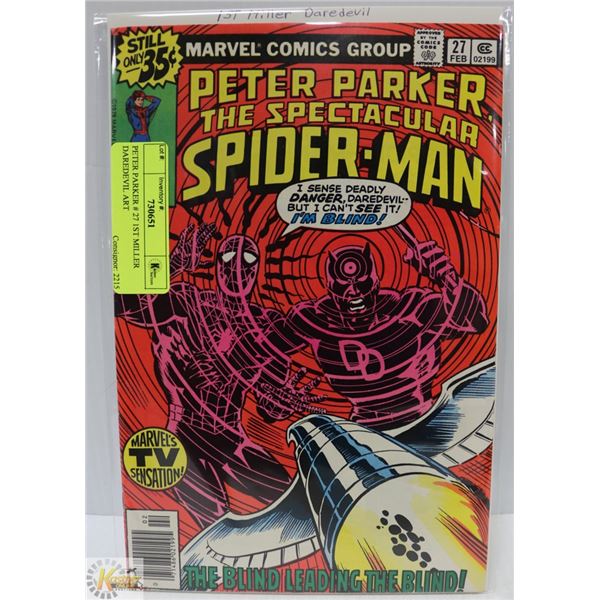 PETER PARKER # 27 1ST MILLER DAREDEVIL ART
