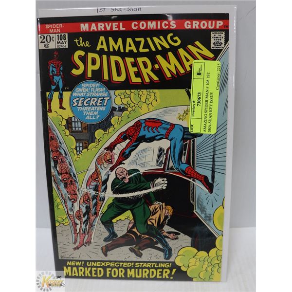 AMAZING SPIDER MAN # 108 1ST SHA-SHAN KEY ISSUE