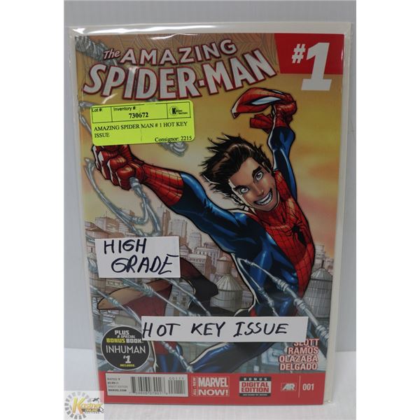 AMAZING SPIDER MAN # 1 HOT KEY ISSUE