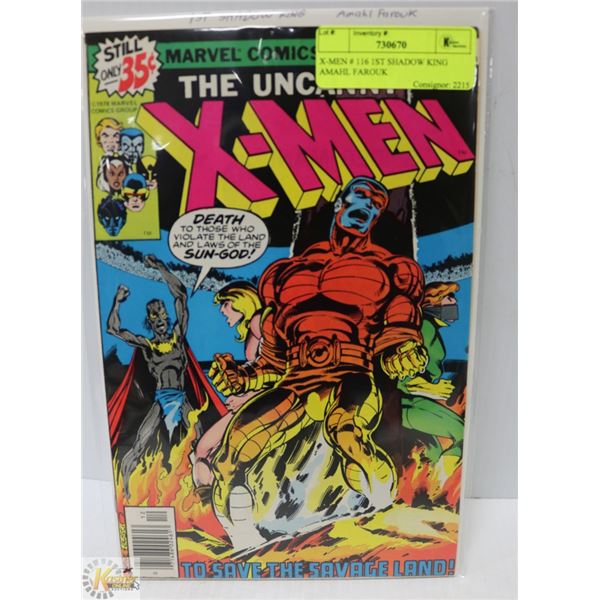 X-MEN # 116 1ST SHADOW KING AMAHL FAROUK