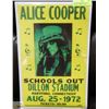 Image 1 : 1972 ALICE COOPER CONCERT POSTER - REPRODUCTION
