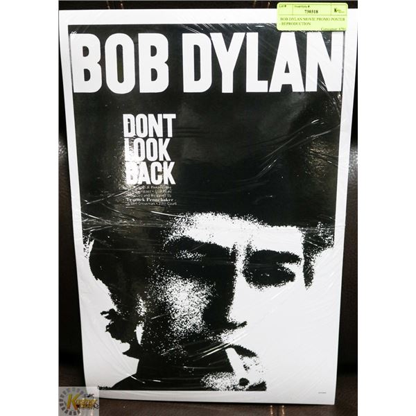 BOB DYLAN MOVIE PROMO POSTER - REPRODUCTION