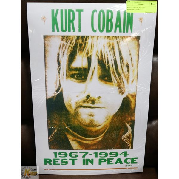 KURT COBAIN POSTER - REPRODUCTION