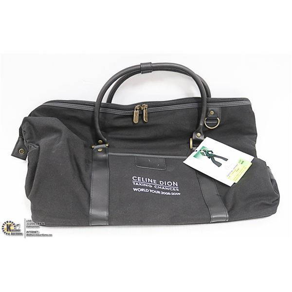 CELINE DION TAKING CHANCES WORLD TOUR TRAVEL BAG