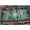 Image 6 : FOOSEBALL TABLE W/EXTRA REPLACEMENT PARTS