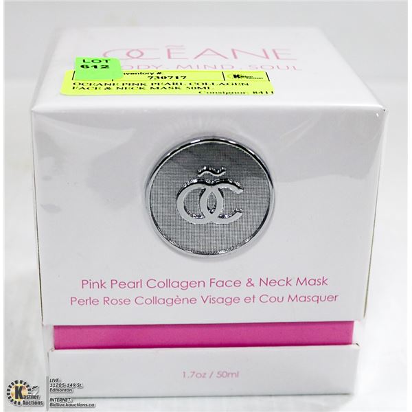 OCEANE PINK PEARL COLLAGEN FACE & NECK MASK 50ML