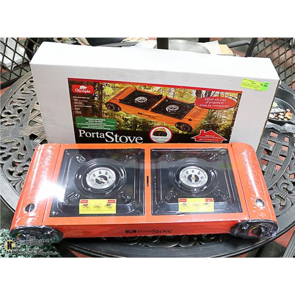 NEW OLYMPIA DUAL ELEMENT PORTABLE STOVE - GREAT 4