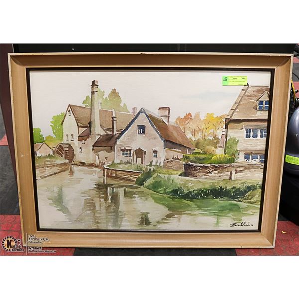 WATER COLOUR SIGNED BALLINS 30" X 23"