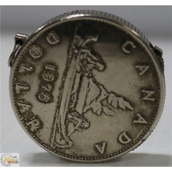 UNIQUE LIGHTER 1976 SILVER DOLLAR CANADA