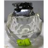 Image 1 : UNIQUE LIGHTER ROUND CRYSTAL GLASS BASE